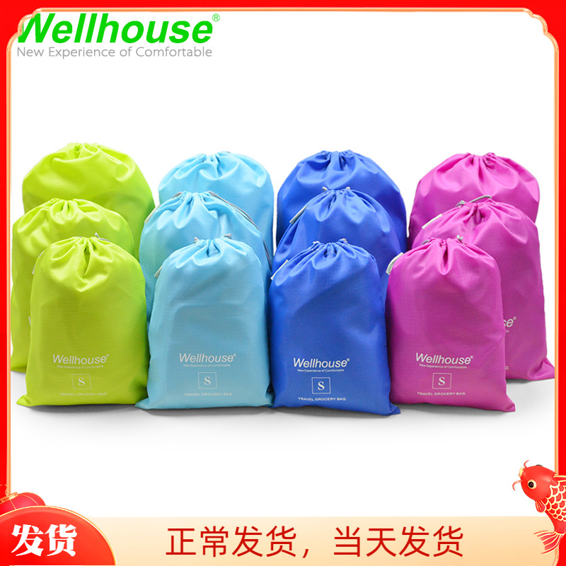 Wellhouse contained three sets of bunches rope pockets to contain travel supplies Business Travel