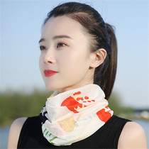 Head scarf hat female Xia Bingsi magic scarf Variety neck collar bib riding mask neck sleeve male outdoor pullover cap thin