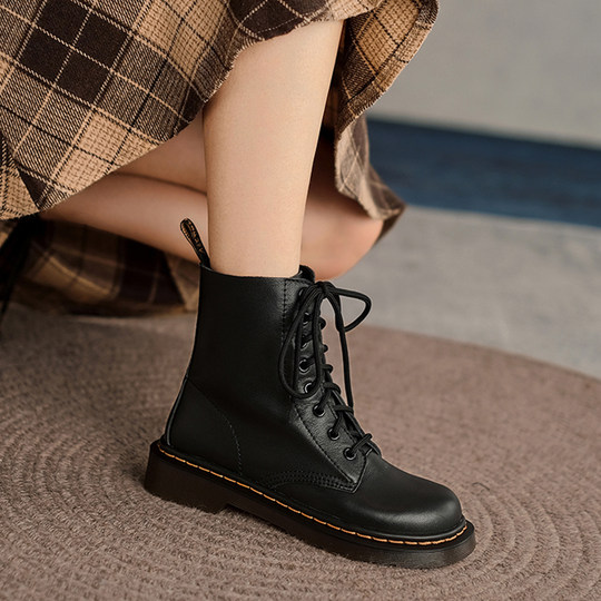 Classic 1460 genuine leather martin boots for women 2021 spring and autumn single boots british style thick-soled short boots ins trendy versatile boots