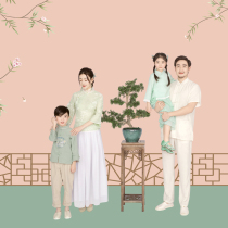 Whole Family Fu Photography Clothing 6 People Full Family Fu Hanfu Kiss Costume China Wind All Family Fu 6 Year Old Children Full Family Fu