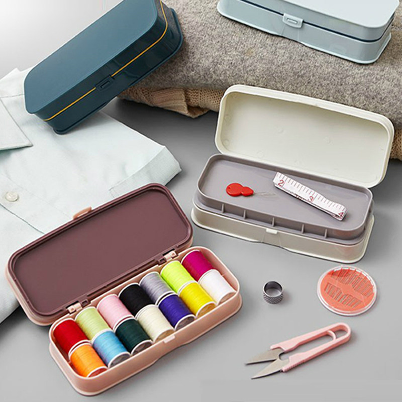 Home Needle Wire Box Kit Multifunction Hand Stitch Needle Portable Small Needle Wire Bag Student Dorm Sewing Needle Wire Box