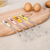 Eggbeater Manual Home Handmade Stainless Steel Mini Whipped Egg batter Egg Agitators Kitchen Small Tools