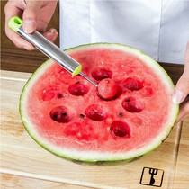 Cut Fruit Digger Stainless Steel Cut Watermelon Dig Ball Spoons Ice Cream Spoon God Instrumental Figure Water Fruit Knife Tool