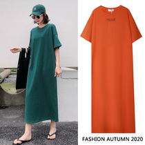 Maternity dress Pregnant summer long dress Loose large size medium long fashion foreign style dress Summer long dress summer