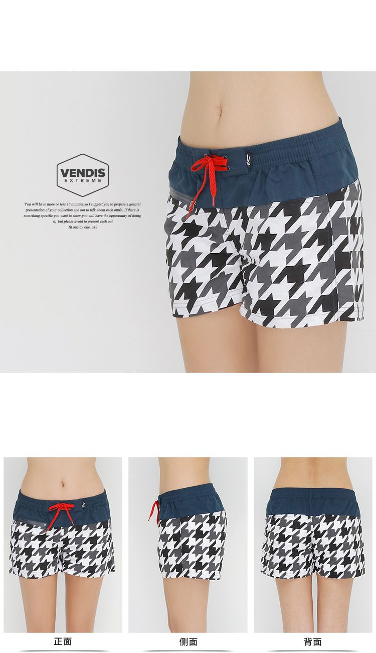 VENDISEXTREME quần bơi biển khô nhanh cho nam và nữ cặp vợ chồng đi nghỉ hè quần short lướt sóng mùa xuân quần nóng 	mua quần đi biển nam	
