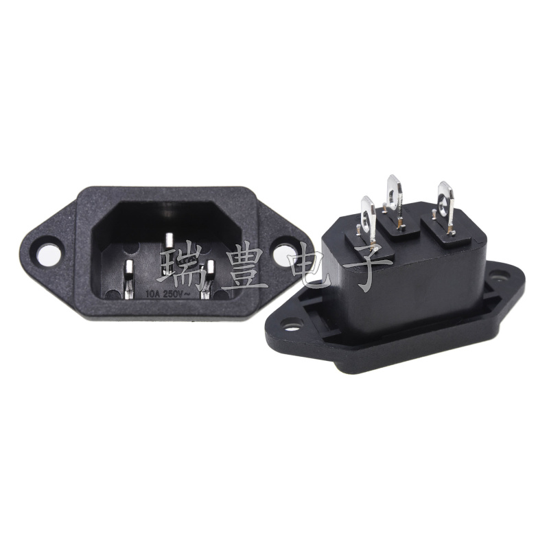 AC04 character with ear socket rice cooker power plug AC3 feet pure copper electric car charging point source socket