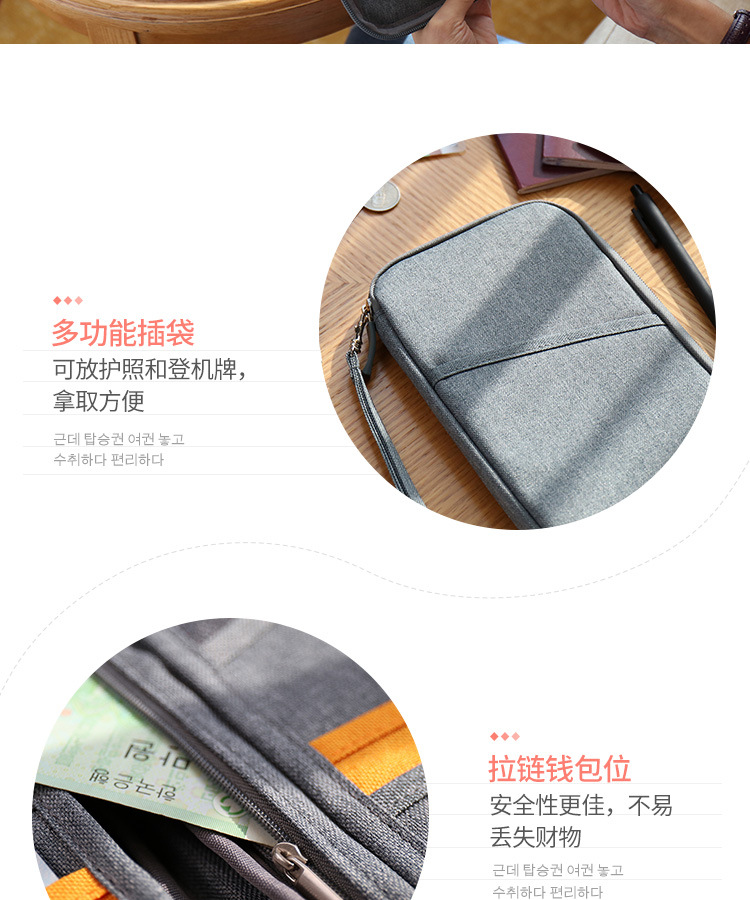 Lohas Travel Hộ chiếu Clip Tài liệu du lịch Du lịch Du lịch Du lịch Di động Hộ chiếu di động Light ID Card Case túi đeo chéo nữ mini