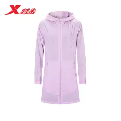 Special step single windbreaker women's sports windbreaker long version 2021 summer and autumn new sunscreen coat 980228140485