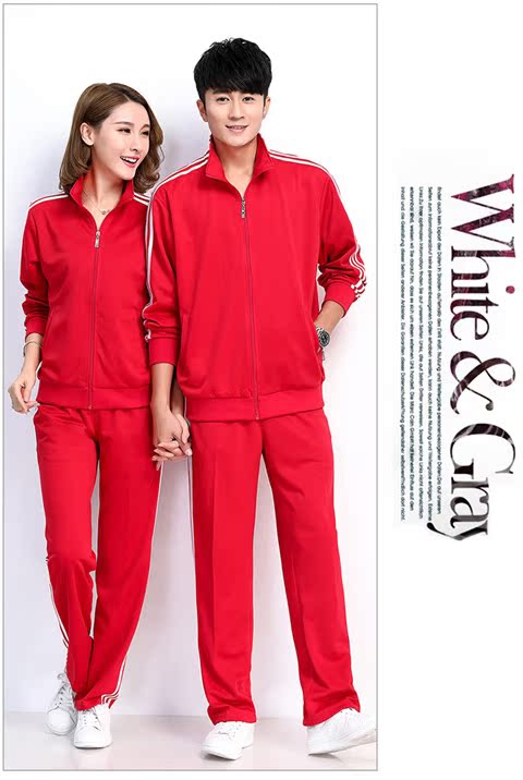 Omida mới thể thao trung niên phù hợp với phụ nữ mùa xuân và mùa thu nam buổi sáng đào tạo giản dị ba thanh vuông nhảy trắng bộ thể thao nữ đẹp