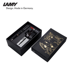 Ручка перьевая lamy/凌美lamy钢笔礼盒 狩猎safari系列亮黑色墨水笔 德国凌美邂逅套装商务文艺礼品 LAMY/LAMY