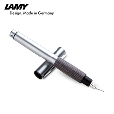 Ручка перьевая lamy钢笔 优雅银色铝杆 德国凌美accent系列灰木手握