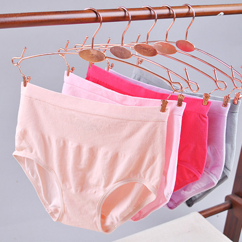 3 spring and summer new plain color ice cream color comfortable women's underwear briefs simple girls' underwear