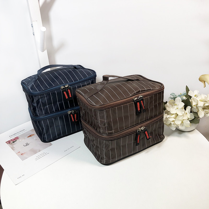 Japanese Style Student Double-layer Handy Lunch Bag for Bag Package Outdoor Picnic Ice Pack