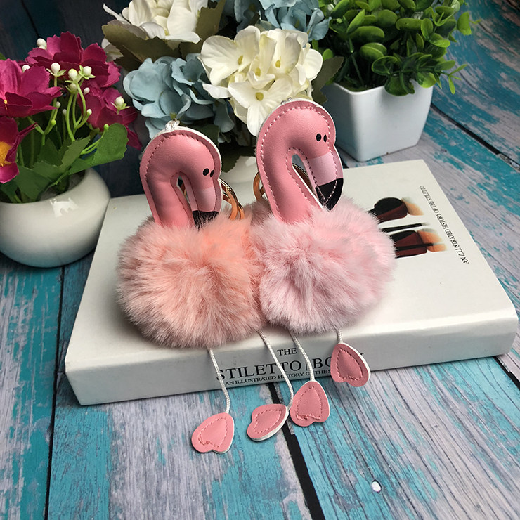 Nice to pop, cute plush fire bird key buckle metal hush bale bag pendant Decorative Gift Toy