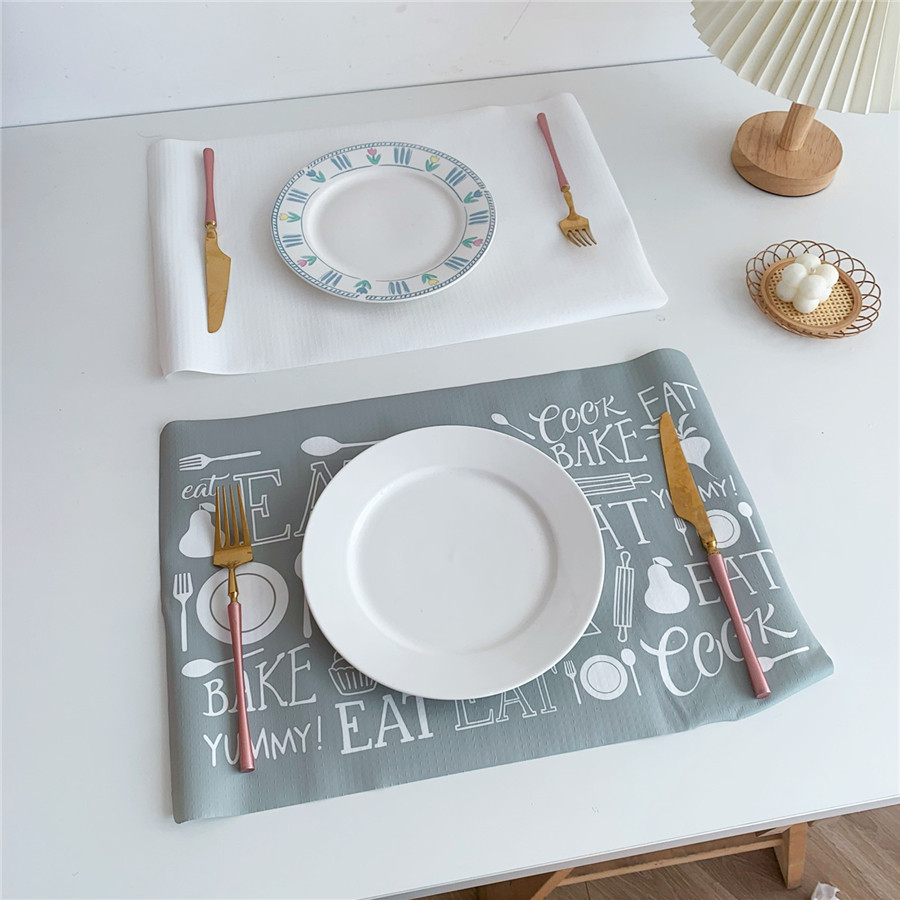 Export Order Brief about Nordic Wind Home Desktop Decorative Dining Mat Breakfast Mat waterproof and anti-oil table mat Western Dining Mat