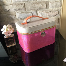 Barbie powder shiny household cosmetic bag ins large capacity portable cosmetic case net red cosmetics storage box