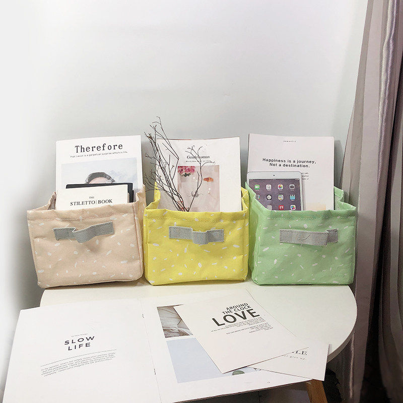 Nordic Wind Home Bathroom Living Room Capacity Waterproof Snacks Basket Student Dormitory Deposit Table