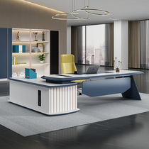 Boss desk simple modern big class manager manager President desk single office table and chair combination furniture