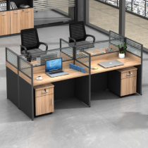 Staff desk 2 4 6 8-person screen partition Computer work station Office furniture Four-person staff desk