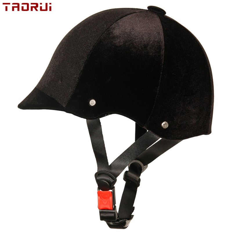 Hide Four Seasons Velvet Equestrian Helmet Men And Women Riding Equipment Beginner Training Ground Visitors Protective Safety Helmet-Taobao