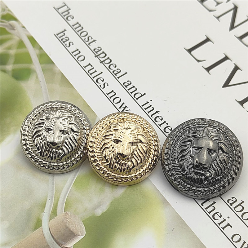 Balmain High-End Versatile Round Decorative Universal Lion Head Metal Button Gold Shirt Suit Trench Coat Dress Balmain High-End Versatile Round Decorative Universal Lion Head Metal Button Gold Shirt Suit Trench Coat Dress