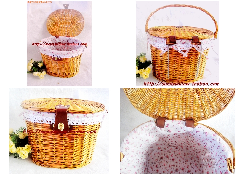 Panier pour vélo SUNNY WILLOW en vigne - Ref 2268384 Image 14