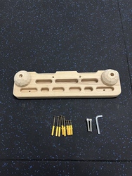 Fitness Rock Climbing Finger Strength Board Wooden Finger Strength Training Grip Rack Portable Single/Double Bar Pull-Up Device Rock Climbing Wooden Ball