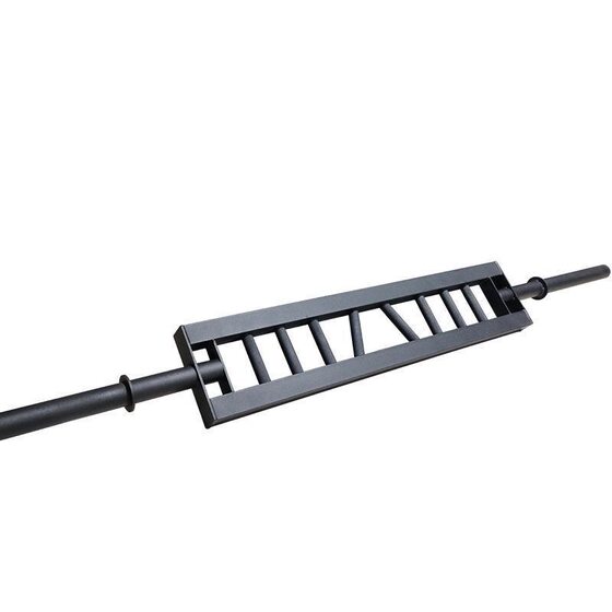 Curved Barbell Bar for Bench Press, Squat, Weightlifting, with Large Ring-Shaped Holes, Universal for Gym Use, Multi-Position