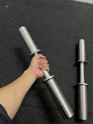 Fitness Barbell Bar Solid Electroplated Short Olympic Bar Dumbbell Bar 50Cm5Cm Home Fitness Equipment Barbell Bar for Men and Women