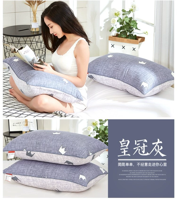 Gối mềm màu đỏ gối cao lõi dày cộng với điều trị đốt sống cổ siêu mềm giúp ngủ nam mẫu đơn thoải mái - Gối gối tựa lưng văn phòng