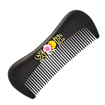 Handmade Painted Ancient Wind Comb Gift for Girls China Wind Fine Teeth Girl Princess Comb Personality lettering Suits