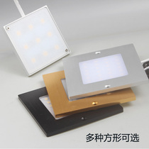 Ultra-thin square cabinet lamp LED cabinet bottom lamp hanging cabinet desk shoe mirror wardrobe surface mounted self-adhesive RV work lamp 12V