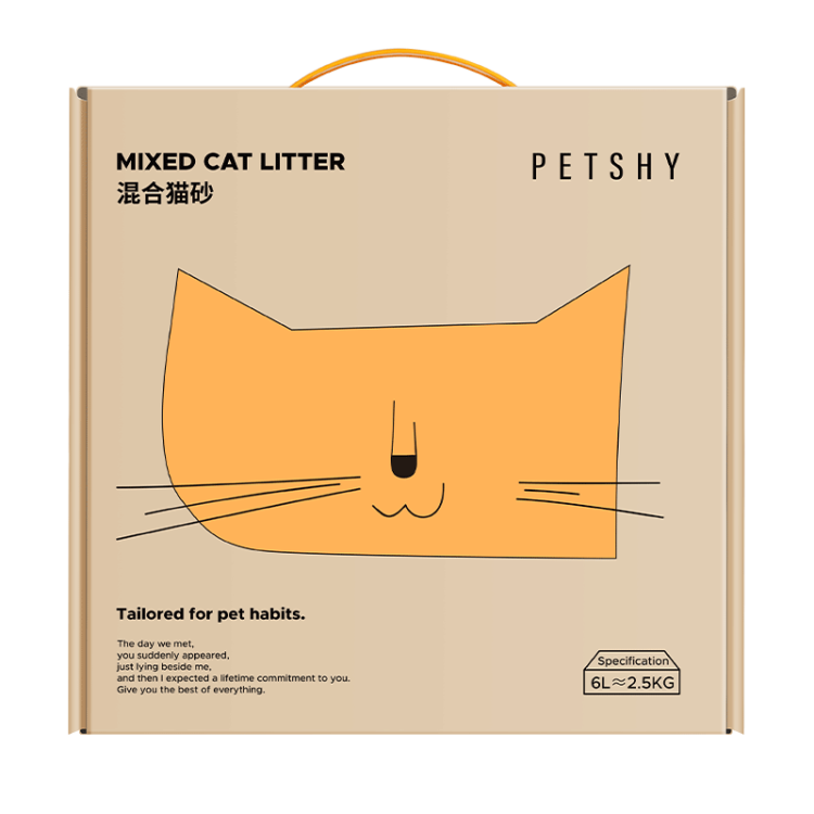 Petshy6L天然豆腐猫砂细混合型10膨润土除臭无尘大袋2.5公斤包邮-实得惠省钱快报