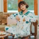 Quần áo giam giữ mùa xuân và mùa thu cotton tinh khiết Ngày 5 tháng 4 sau sinh cho con bú tại nhà của bà mẹ cho con bú dịch vụ tại nhà net màu đỏ phụ nữ mang thai đồ ngủ mùa hè - Giải trí mặc / Mum mặc