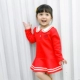 Bé gái 0-4 tuổi mùa thu đông Hàn Quốc cộng với nhung mới 1 váy bé gái 2 áo len trẻ em 3 váy đáy thủy triều chân váy cho be gái 12 tuổi