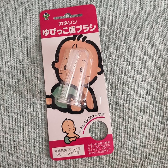 Japanese kaneson baby baby baby baby toothbrush finger toothbrush silicone oral care massage
