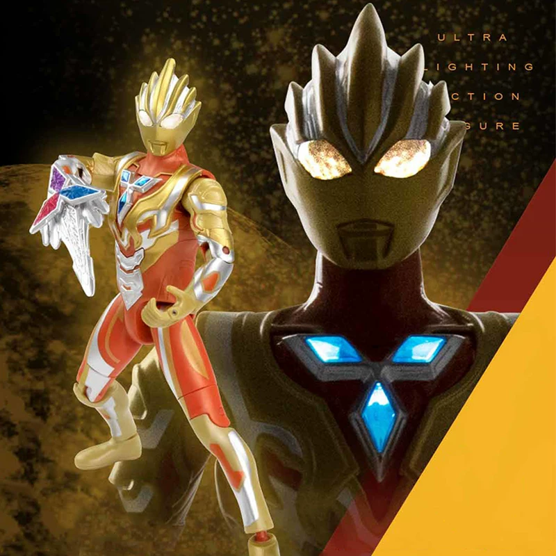 Bandai, Ultra, Ultraman Tiga, подвижная кукла, игрушка для мальчиков