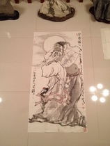 Calligraphy and painting Chinese painting Idling in the Heart of the Crane Zhongtang vertical Chinese painting without mounting