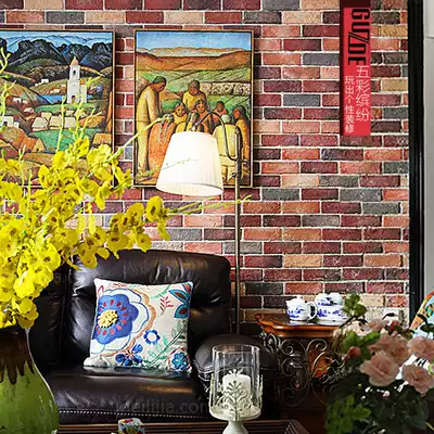 Cultural fossil red cultural brick red brick villa background wall antique brick balcony garden brick colored brick cement brick