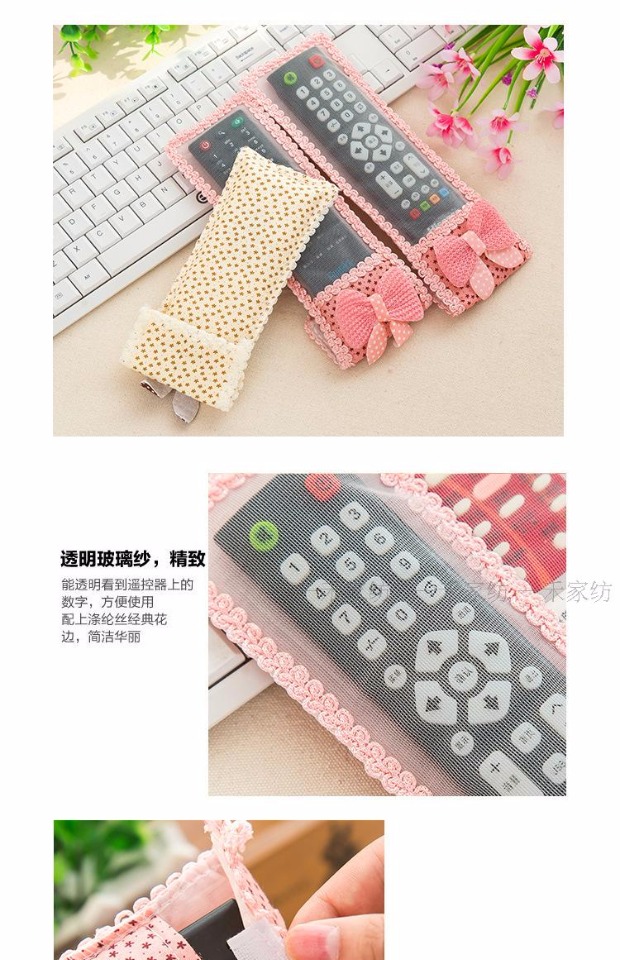 Bow vải TV điều khiển từ xa bao gồm điều hòa không khí điều khiển từ xa đặt bụi trong suốt áo trùm máy giặt