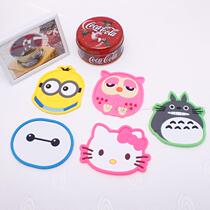 Creative cartoon cute tea set tea ceremony silicone coaster bowl mat heat insulation mat fashion coaster placematters bowl mat
