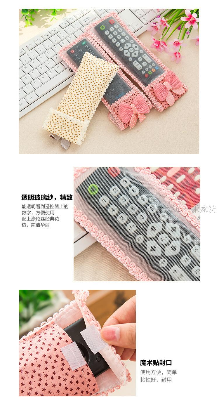 Bow vải TV điều khiển từ xa bao gồm điều hòa không khí điều khiển từ xa đặt bụi trong suốt áo bọc máy giặt
