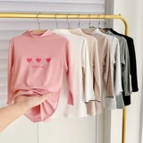 Детский хлопковый базовый приятный телу удерживающий тепло зимний лонгслив, коллекция 2023, в западном стиле, осенний