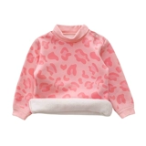 Детская утепленная приятная телу футболка, хлопковое детское термобелье, демисезонный пуховик, высокий воротник, в западном стиле