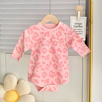 Розовый леопардовый принт 50 ученого хлопка хлопка хлопка хлопка