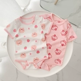 Детское летнее тонкое хлопковое боди, короткий рукав, 0-2 лет