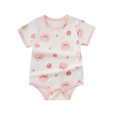 Детское летнее тонкое хлопковое боди, короткий рукав, 0-2 лет