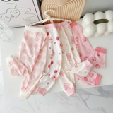 Детское хлопковое термобелье, детские штаны, осенние леггинсы, осеннее, в западном стиле