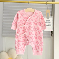 *Pink Leopard Print Print и осенний хлопок расчесывает