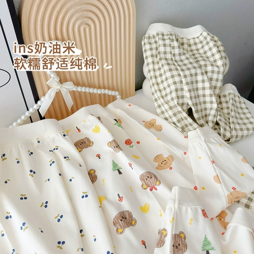 Детское осеннее термобелье, хлопковые детские осенние штаны